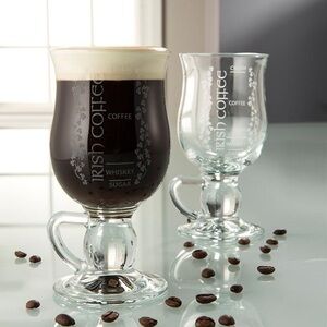 NIB-Galway Irish Crystal-Irish Coffee Crystal Barware Set